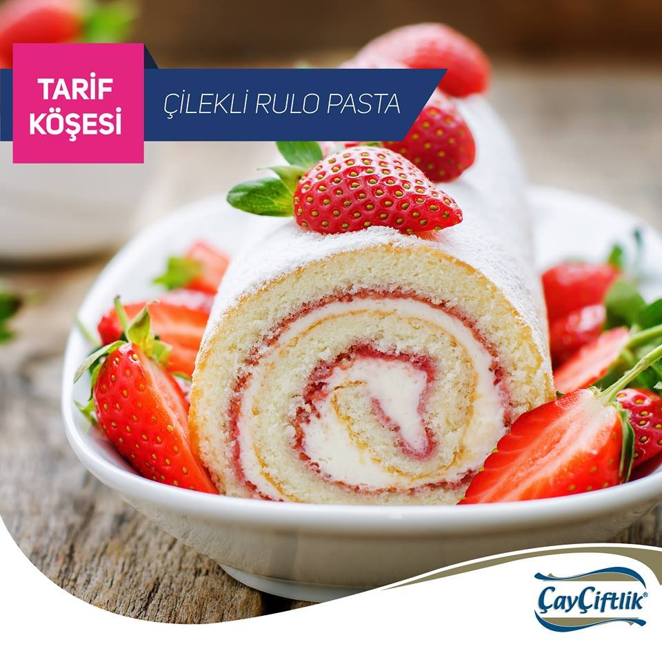 ÇİLEKLİ RULO PASTA